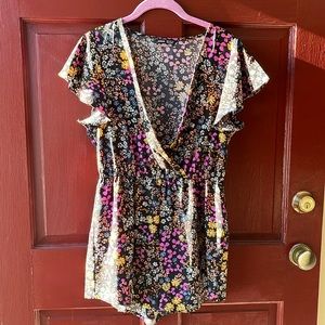 Shein floral romper
